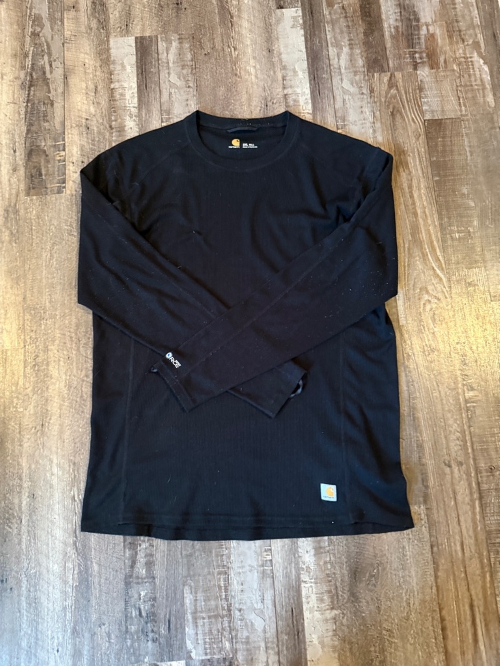 Carhartt Black Men’s Long-Sleeve Crew Work Tee